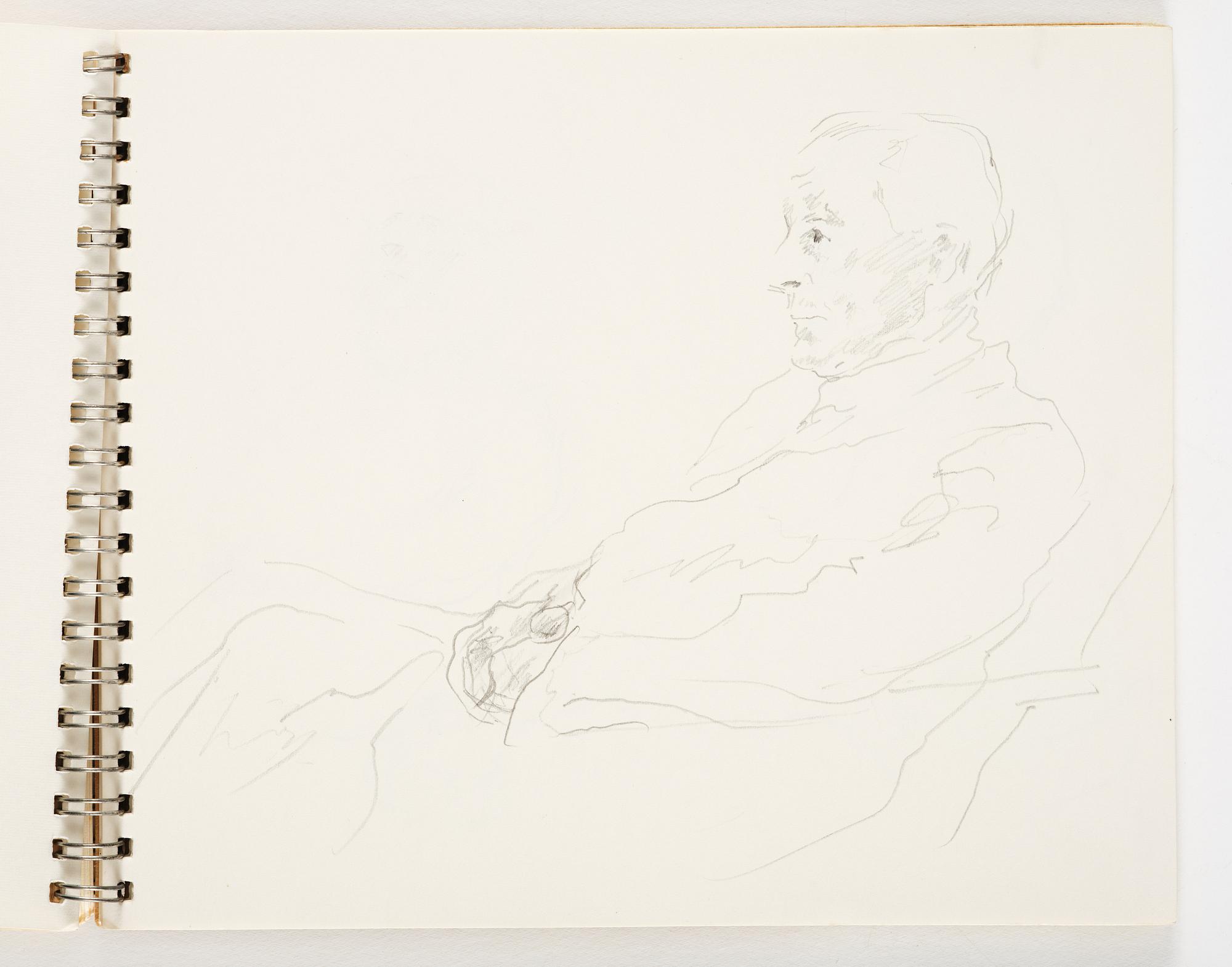 Lotte Laserstein, 4 skissböcker med blyertsteckningar.