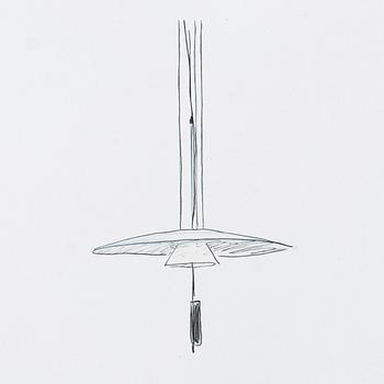 A "Flamingo 1527" ceiling lamp, Vibia, Spain.