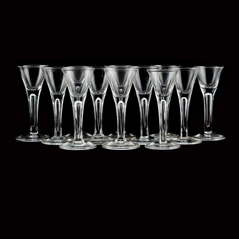 SNAPSGLAS, 12 st, Ikeas 1700-tals serie, daterade 1994.