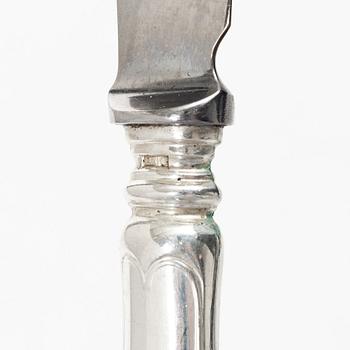 A Swedish silver cutlery set, 'Gammal Fransk', mark of GAB, Eskilstuna 1981-1982 (18 pieces).