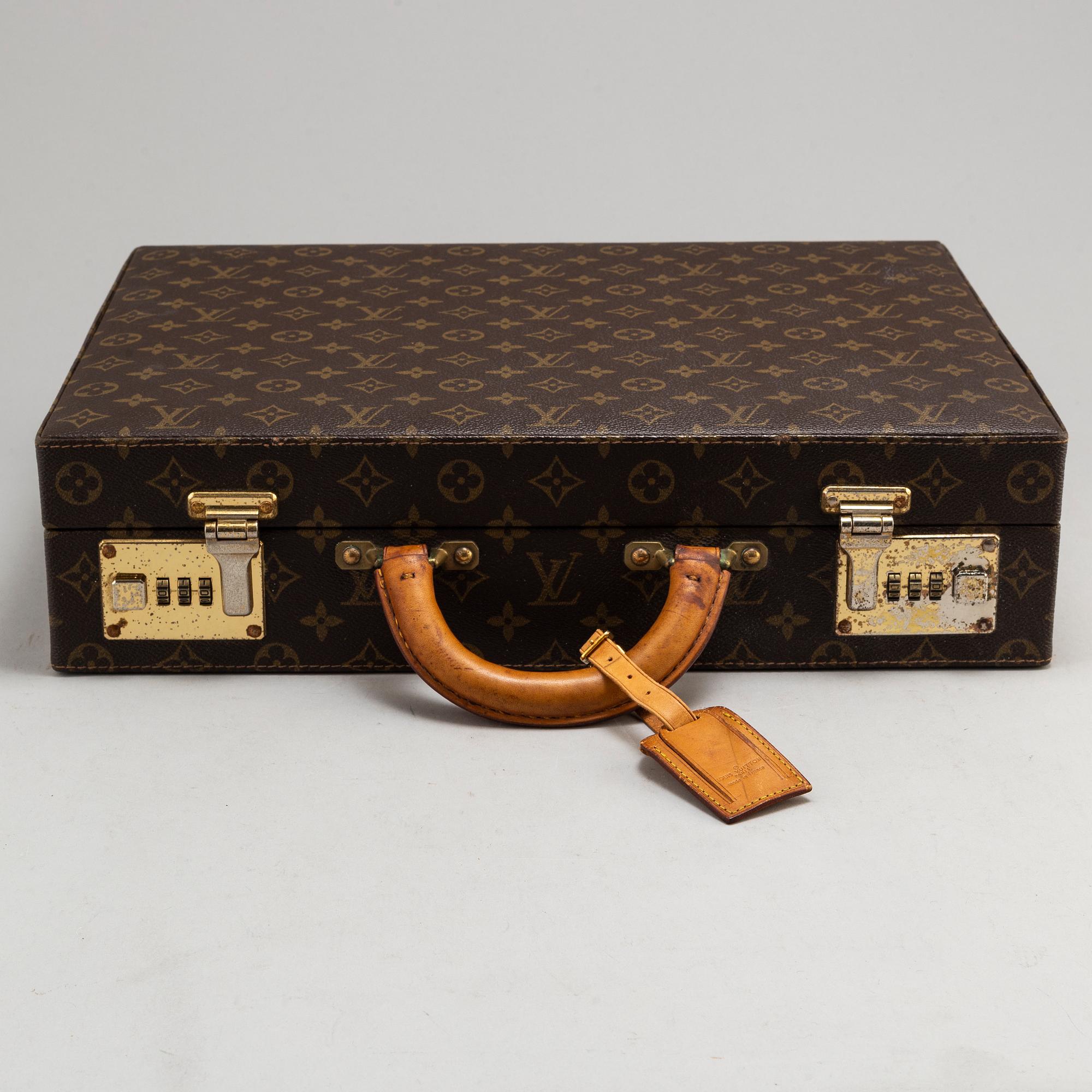LOUIS VUITTON, a vintage 'President' monogram canvas briefcase.