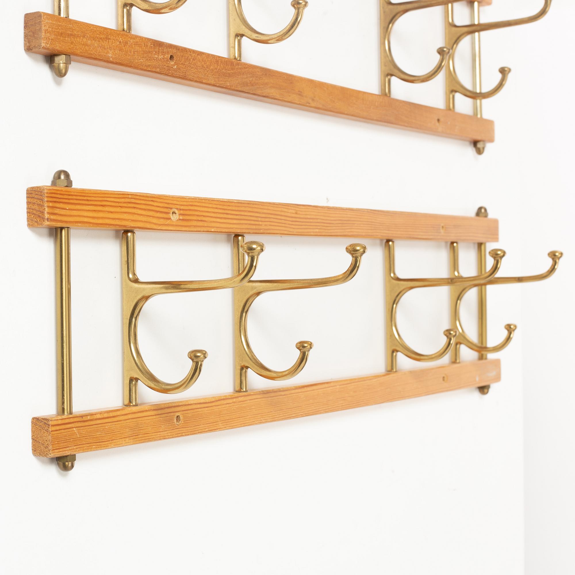 Two 'Dekorativ' clothes hangers, Skoglunds metallgjuteri, Anderstorp, 1950s/60s.