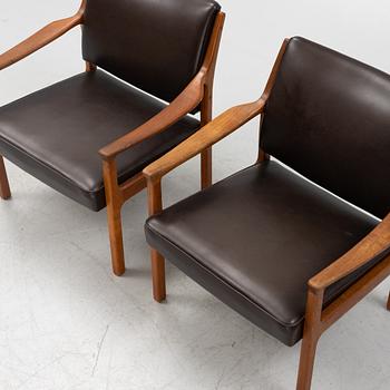 A pair of teak armchairs, Bröderna Andersson, Sweden, 1960's/70's.