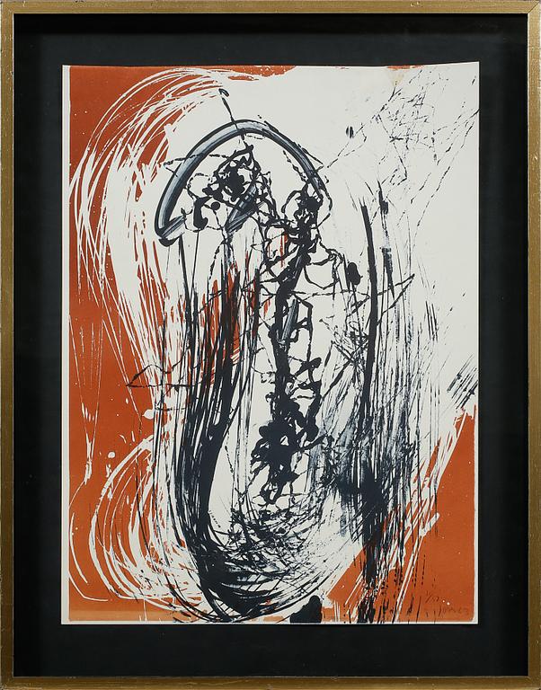 ASGER JORN, litografi, signerad, daterad 63 och numrerad 11/58.