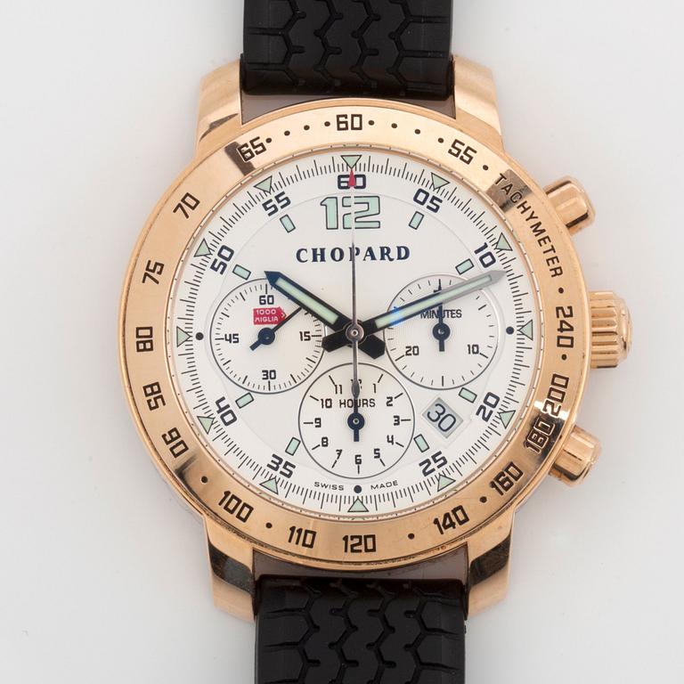 HERRUR, Chopard, Mille Miglia "Tachymeter". Kronograf.  Automatisk. Ø 36 mm. Cal ETA 2094, Serienummer 973970.