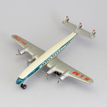 a metal model airplane "DE VLIEGENDE HOLLANDER", 1960s / 70-tal.