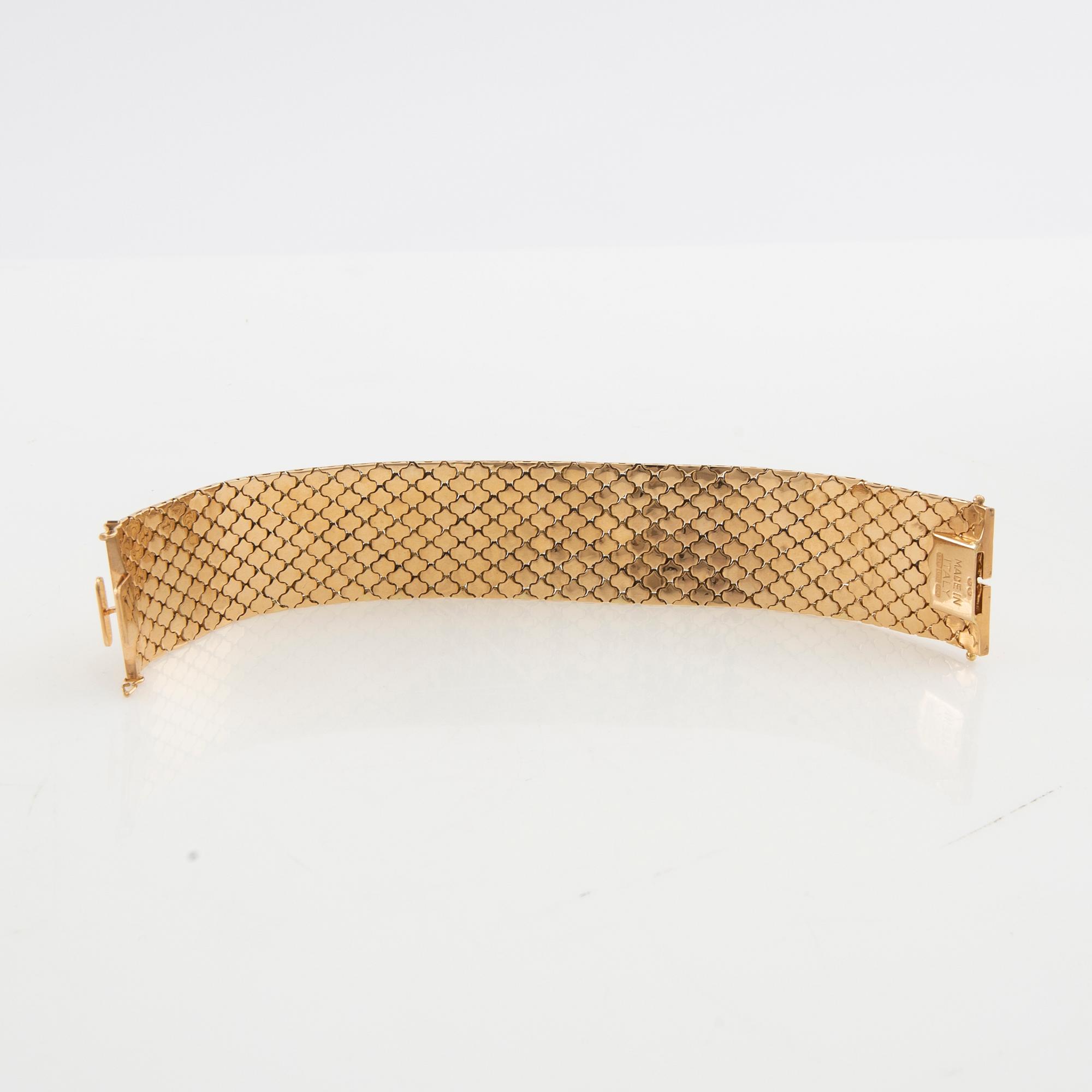 Bracelet 18K three-colour gold, Vicenza Italy.