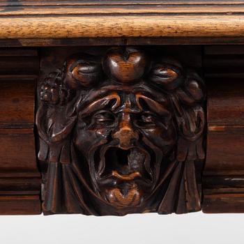 Library table, late 19th century.