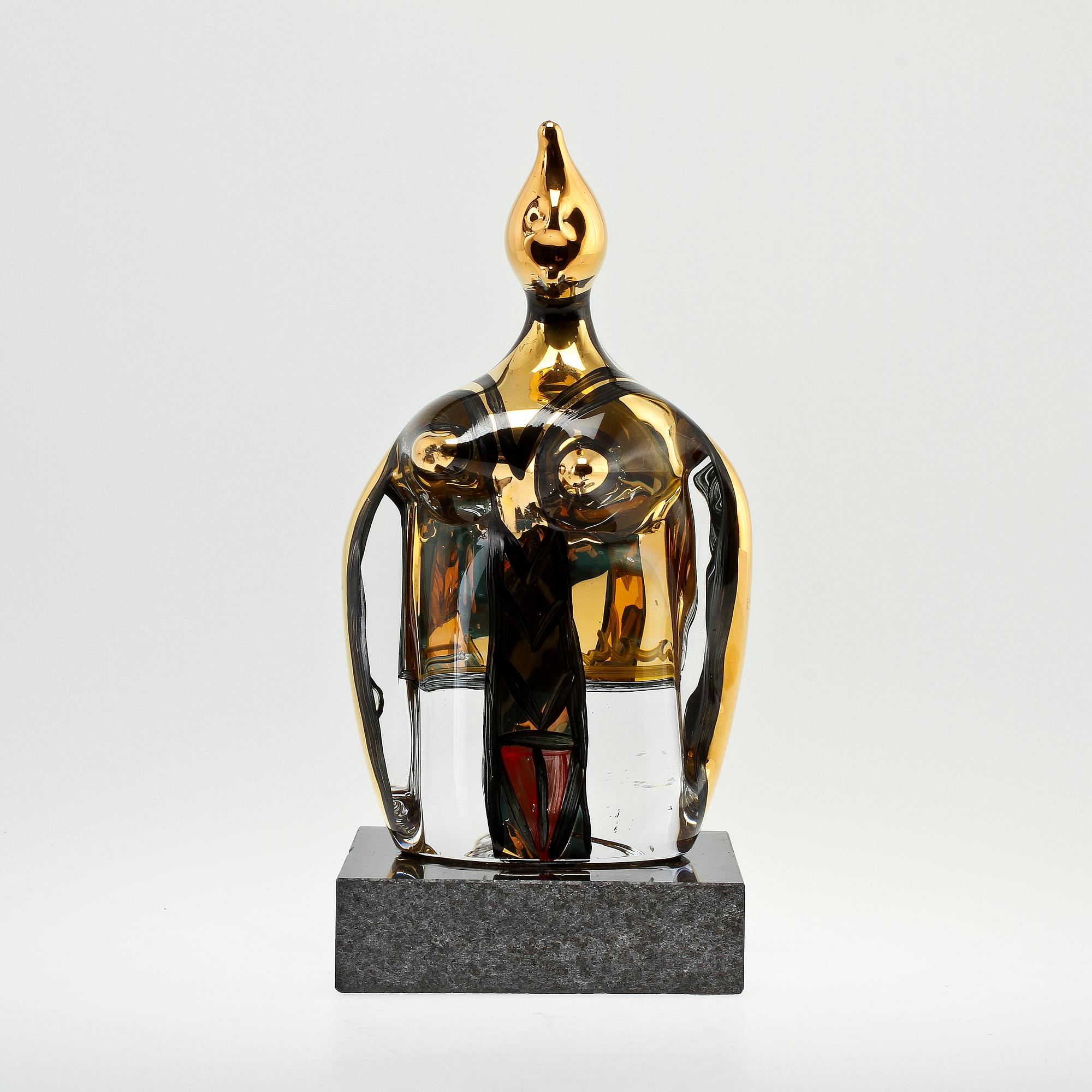 ULRICA HYDMAN-VALLIEN, skulptur, glas, Kosta Boda, sign.