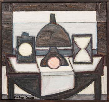 Max Gregor Carlsson, olja på pannå signerad.