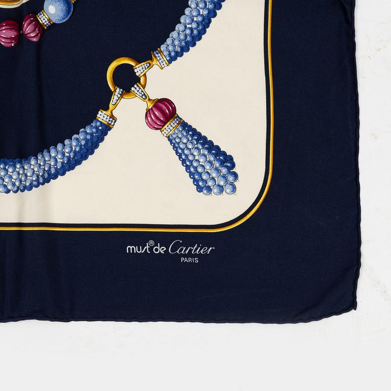 Cartier, a twill silk scarf.