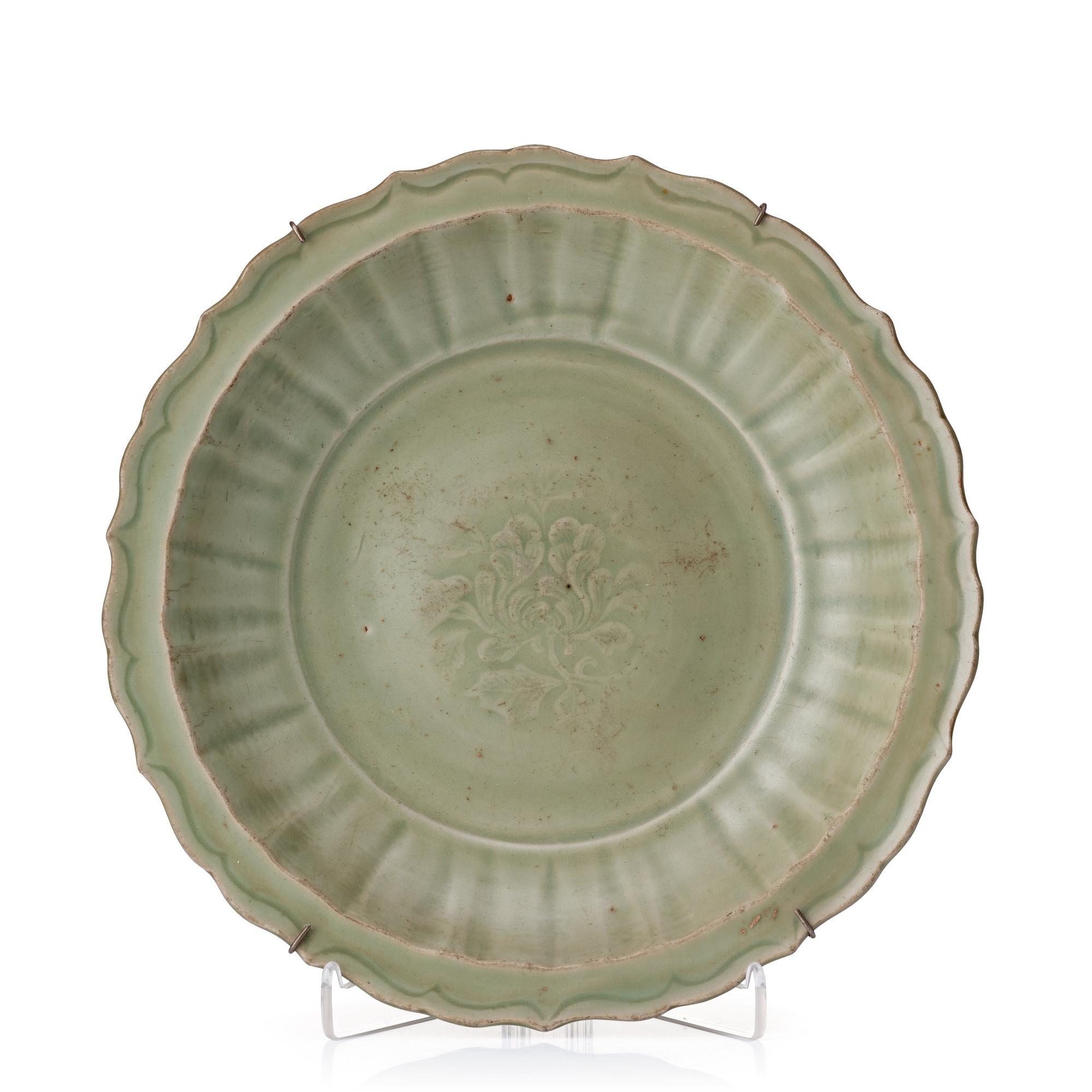 A celadon charger, Ming dynasty (1368-1644).