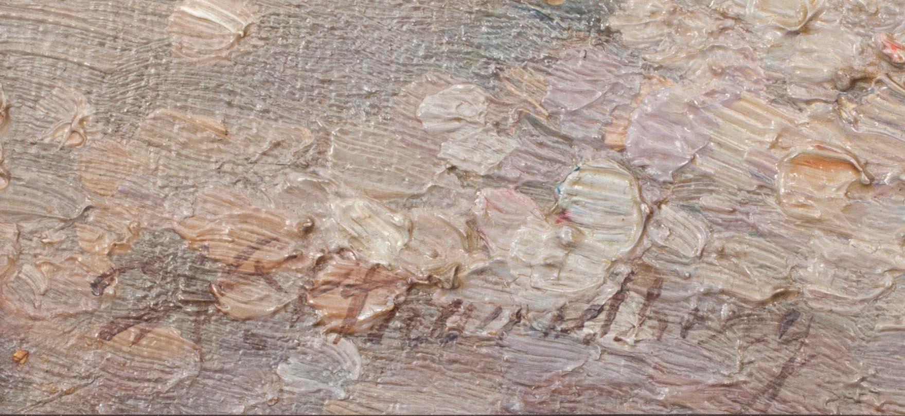 OKÄND KONSTNÄR, olja på duk, sign.