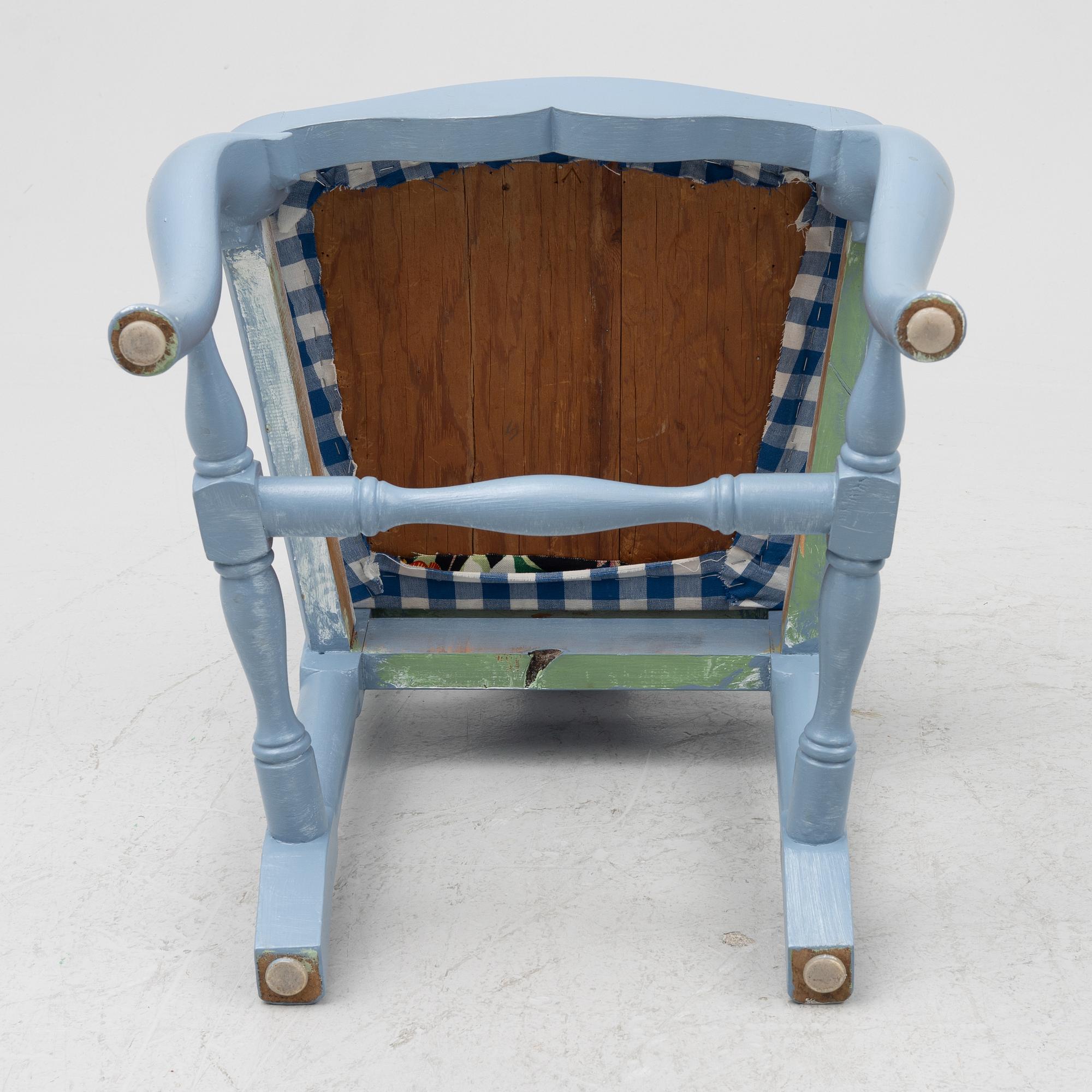 A five-piece Rococo style dining suite, circa 1900.