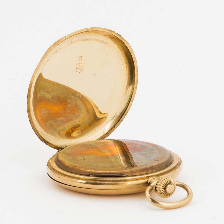 IWC, pocketwatch, 51.5 mm, hunting case.