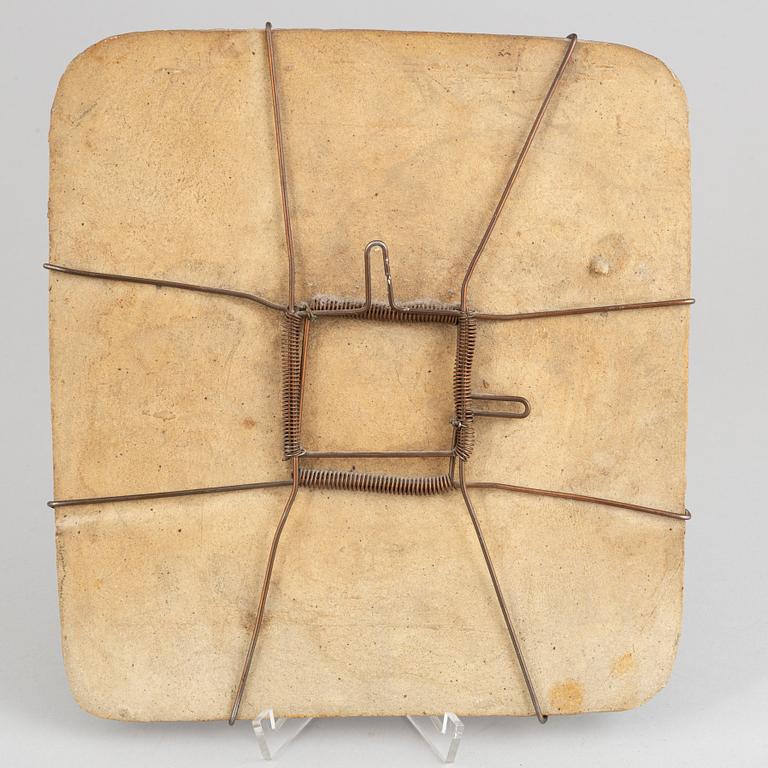 Toini Muona, a stoneware wall plaque, Finland, signed.