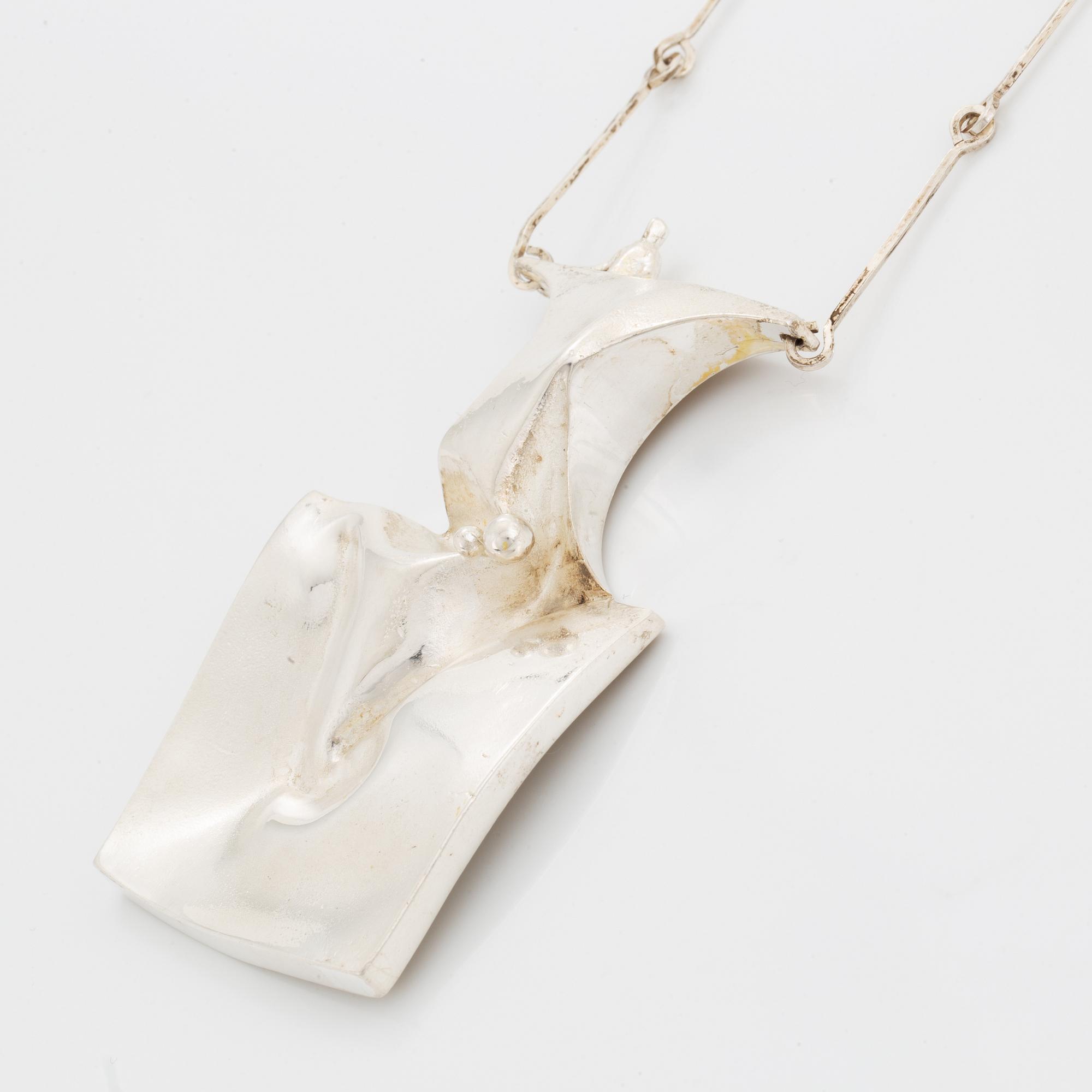 Björn Weckström, sterling silver necklace "Barbarella", Lapponia.