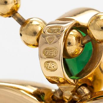 Torbjörn Tillander, Kaulakoru, 18K kultaa, turmaliineja sekä akvamariini. Helsinki 2001.