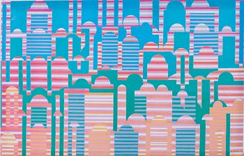 Mari Rantanen, screen printing on canvas, from the IKEA Art Event series.
