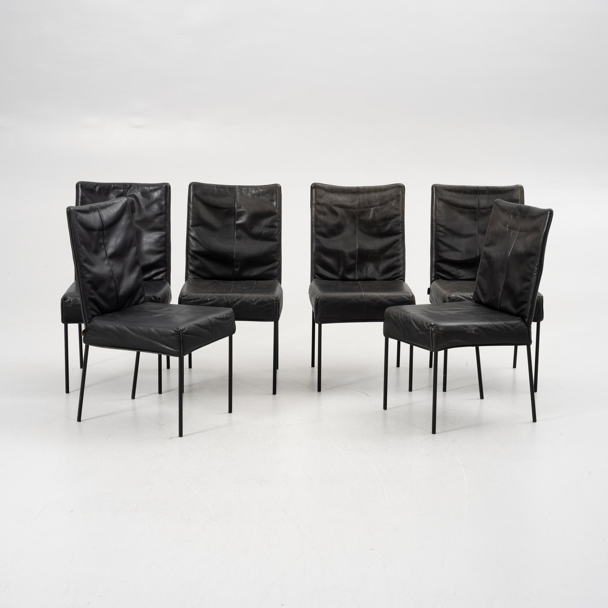 Gijs Papavoine, Chairs, six, “Spica”, Montis, latter half of the 20th century.