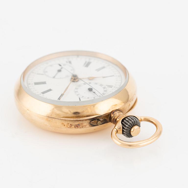 Pocket watch, chronograph, 50 mm.