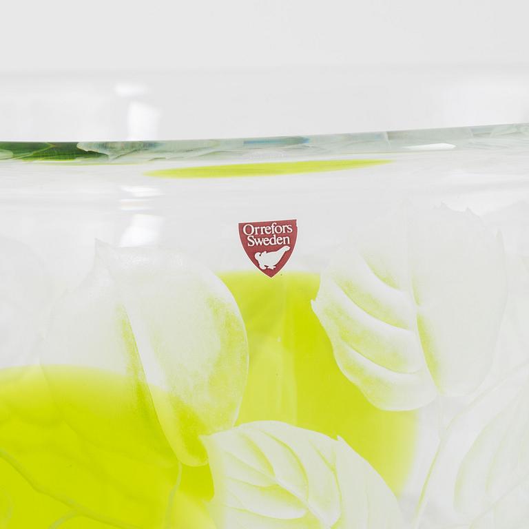 Olle Alberius, skål, Orrefors Gallery, 1987.