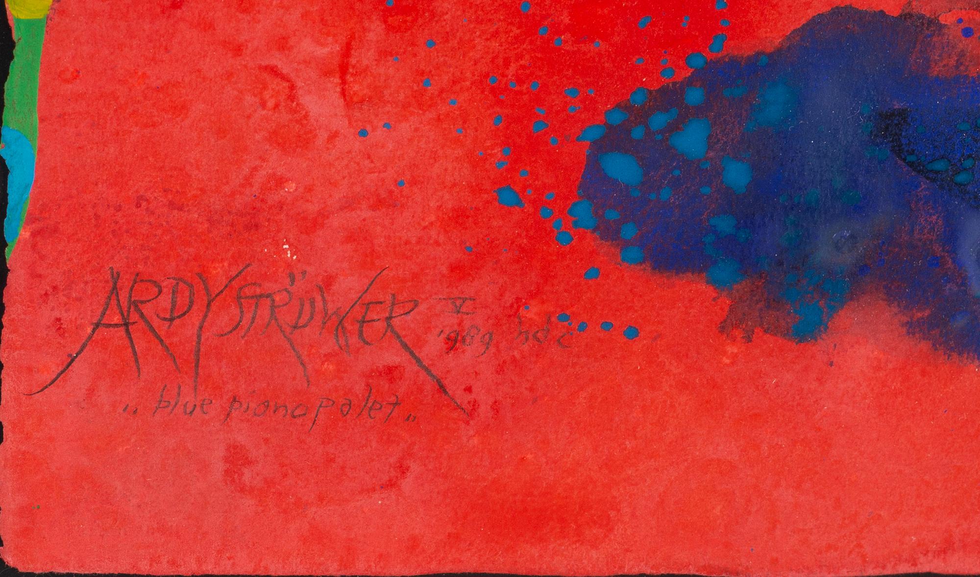 ARDY STRÜWER, gouache/akvarell, signerad och daterad 1989.