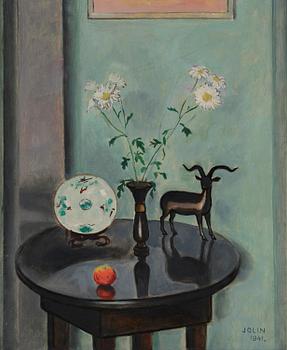 770. Einar Jolin, Still life with daisies in a vase.