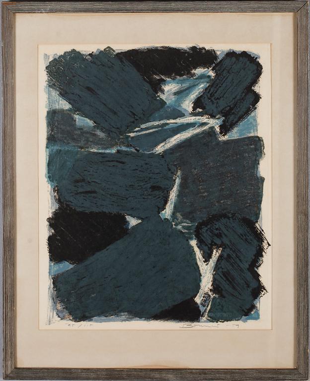 OLLE BONNIÉR, färglitografi, signerad och daterad -59.