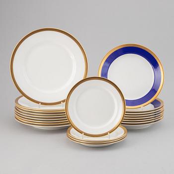 Karin Björquist, a 21 pieces "Nobel" bone china dinner service, Rörstrand, Sweden.