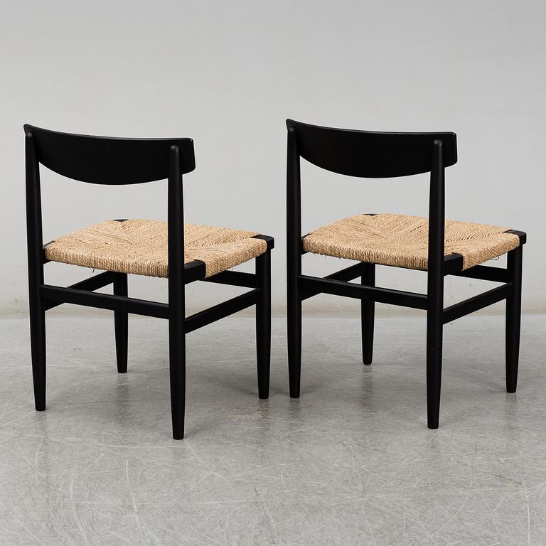 A pair of 'Øresund' chairs by Børge Mogensen, Karl Andersson & Söner, Huskvarna, Sweden.