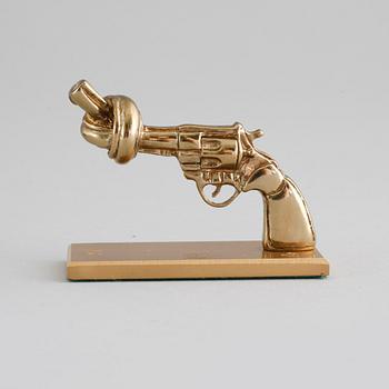 CARL FREDRIK REUTERSWÄRD, sculpture, "Non-Violence", Skultuna, signed CFR.