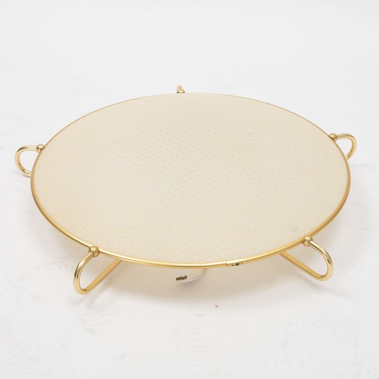 A brass ceiling light, Erco Leuchten, Germany, second half of the 20th Century.