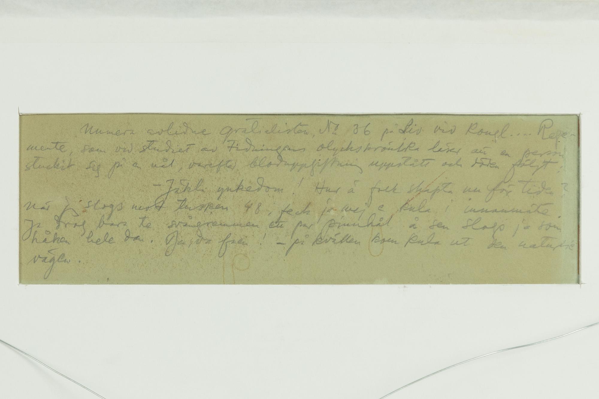 Albert Engström, Vid kaffebordet.