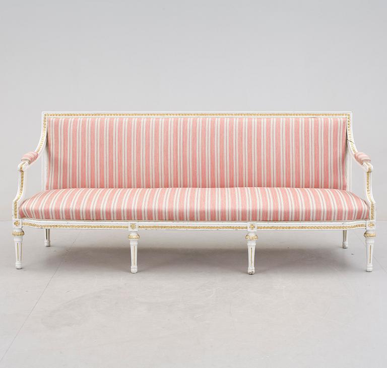 SOFFA, gustaviansk stil, 1800-tal.