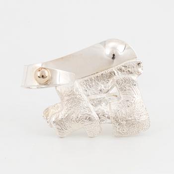 A Rolf Karlsson sterling silver ring.