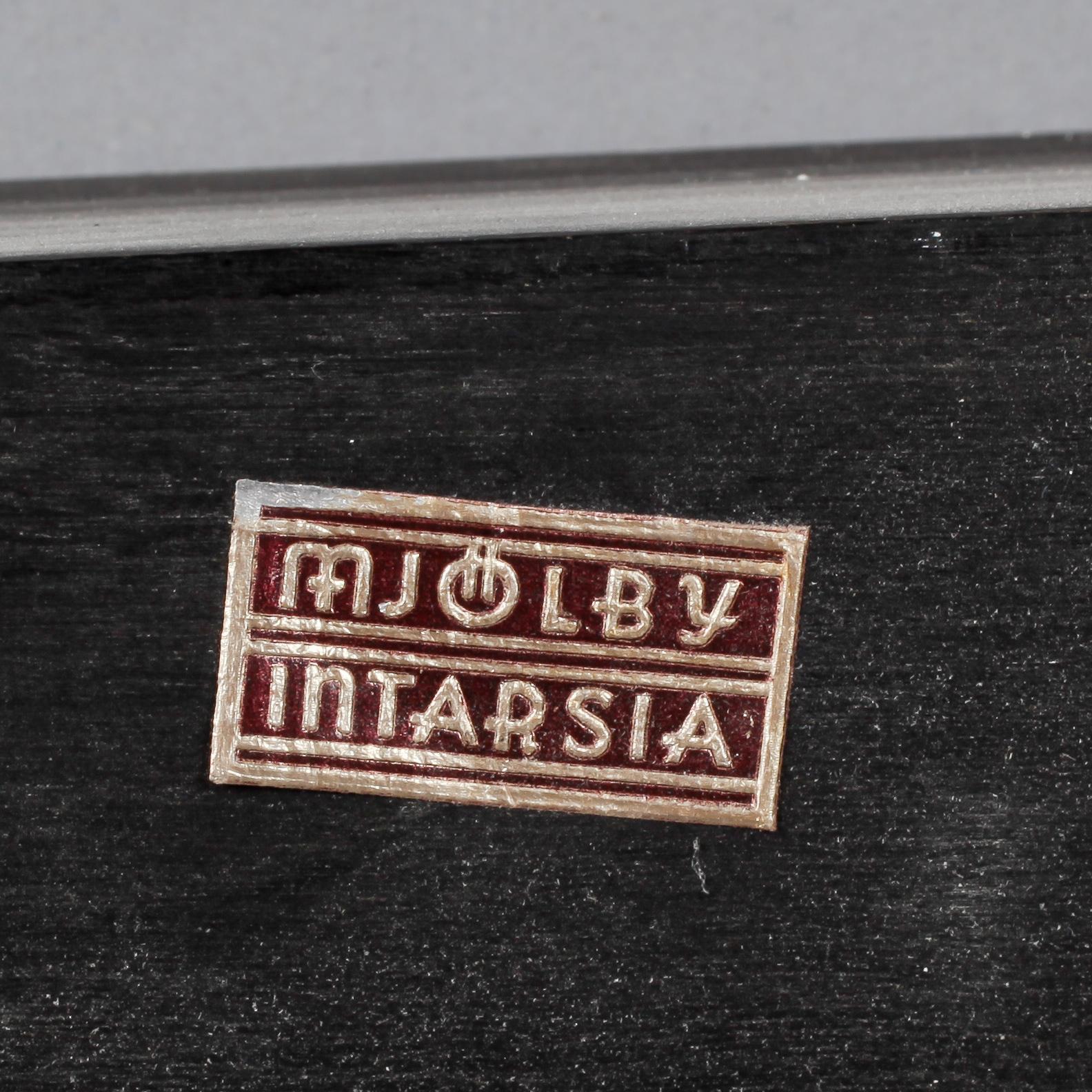 SPEGEL, "Flora", Mjölby Intarsia, 1930/1940-tal, etikettmärkt.