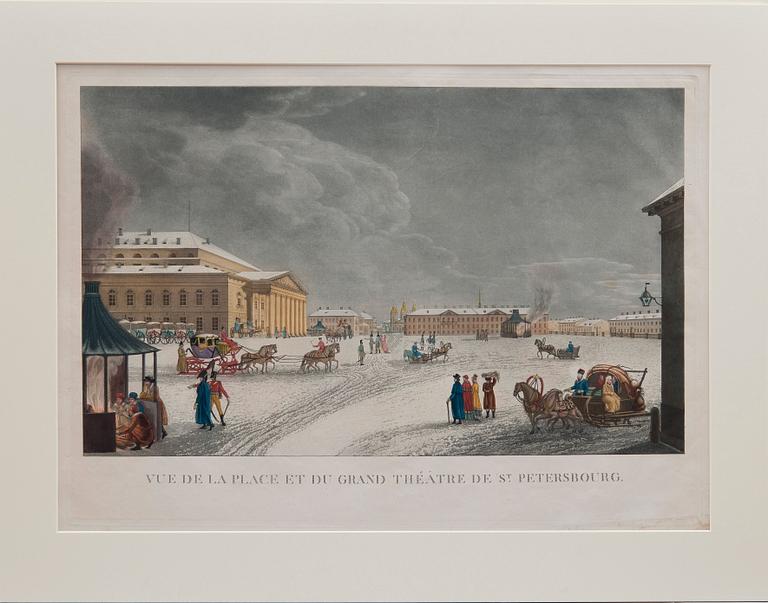 HAND-COLOURED AQUATINT.