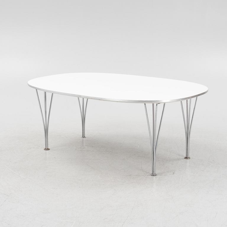 Bruno Mathsson & Piet Hein, a 'Superellips' coffee table, Fritz Hansen, Denmark, 1986.