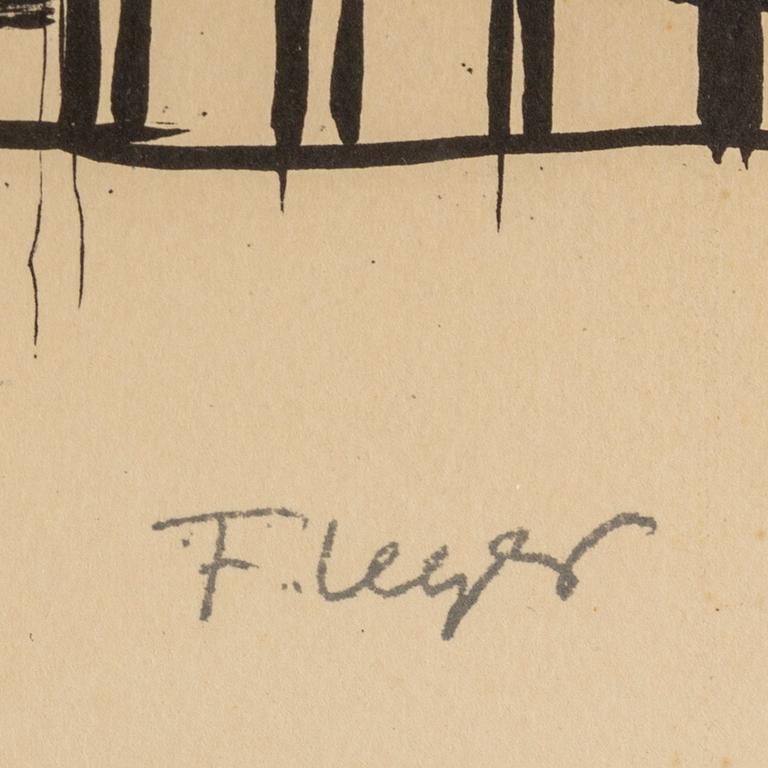 FERNAND LÉGER, efter, färglitografi, 1954, signerad i trycket  52/180.