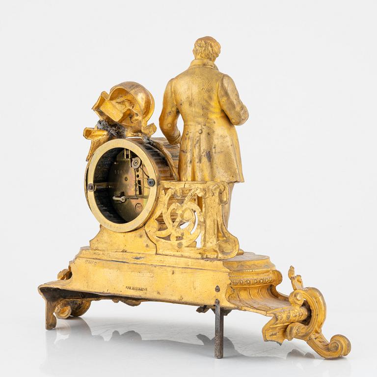 A late 19th century mantle clock by Phillipe Mouray.