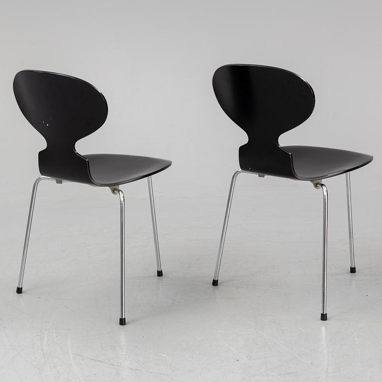 ARNE JACOBSEN, a pair of 'Myran' chairs from Friz hansen, Denmark.