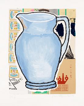 128. Donald Baechler, "Blue Pitcher", ur; "Some of my subjects".