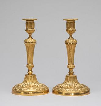 A pair of candlesticks, Louis XVI-style, circa 1900.