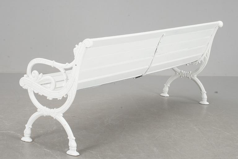 TRÄDGÅRDSSOFFA, gjutjärn, Byarum, 1900-talets mitt/andra hälft.