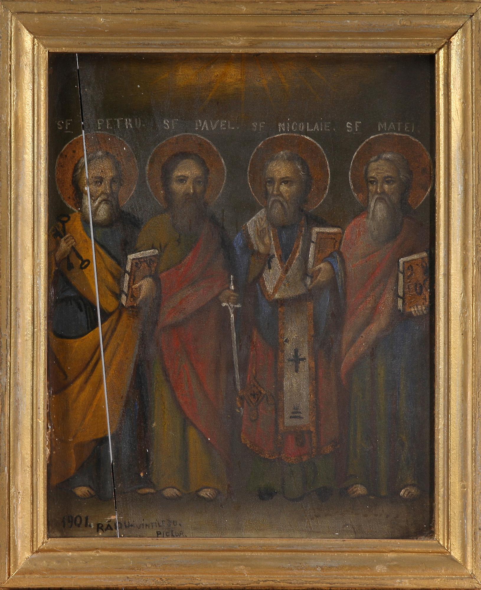 IKON, östeuropa, otydl. sign, Radu Vintilescu, dat 1901.