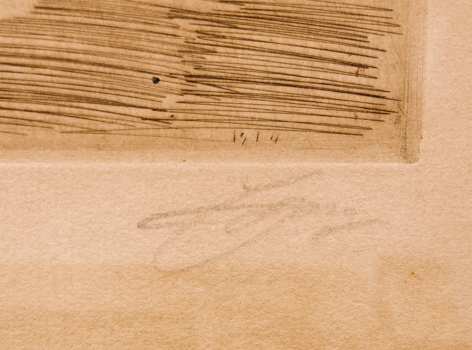 ANDERS ZORN, etsning, sign.