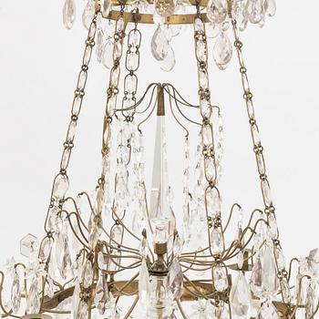 A Gustavian style chandelier, early 20th Century.