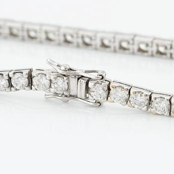 Tennis bracelet, with brilliant-cut diamonds, total approx. 4.80 ct.