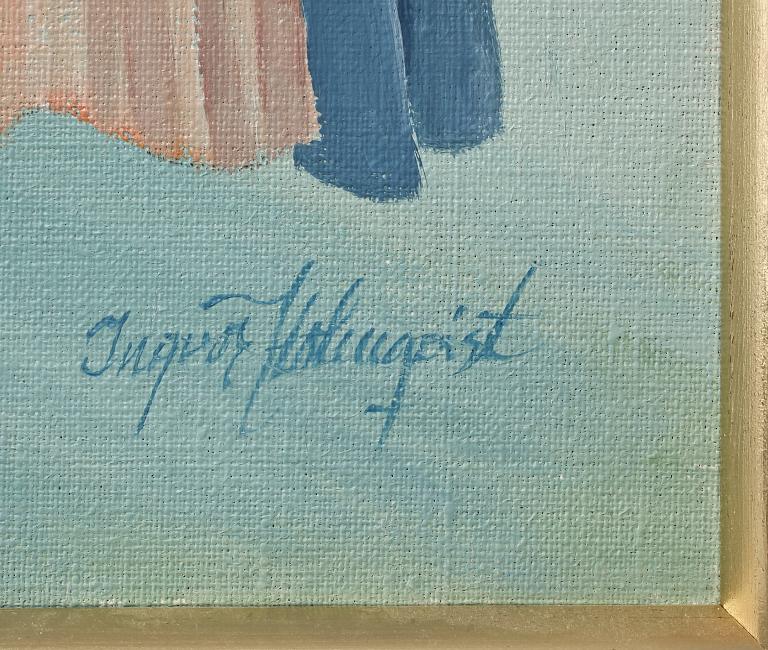 INGVOR HOLMQVIST, olja på duk, sign.